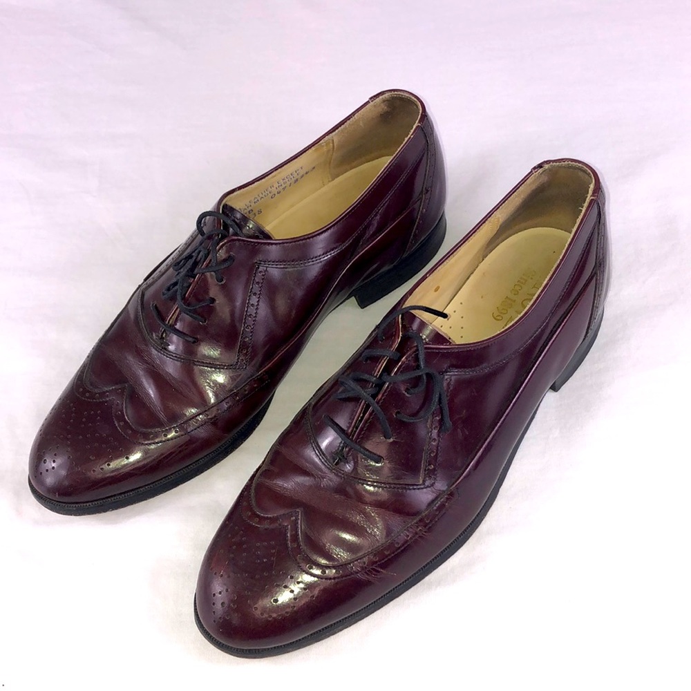 Men’s Hanover MasterFlex Vintage Oxford Wingtip Dress Shoes 8.5